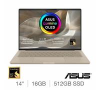 Asus Zenbook A14 14 Inch Oled Copilot+ Pc, Snapdragon X2 Elite, 16Gb Ram, 512Gb Ssd, Wuxga Display, Wifi 7, Windows 11, Beige