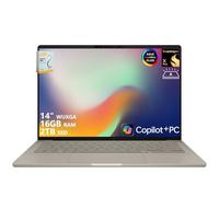 ASUS Zenbook A14 Copilot+ AI PC Laptop | 14" WUXGA OLED (100% DCI-P3) | Qualcomm Snapdragon X Plus (Up to 45 Tops) | 16GB RAM 2TB SSD | for Creator Business Professional Win11 Pro w/DLCA Accessory