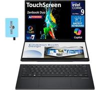 ASUS Zenbook Duo 2in1 Laptop 14" 3K OLED Touch Disp, Ultra 9-285H 32GB/2TB | Premium 2-in-1 AI Powered Laptop, Intel 16-core, 3K Lumina Display, Backlit KB, 2 Thunderbolt 4, WiFi 7, W11P, DKZ USB Hub
