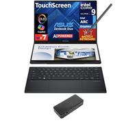 ASUS Zenbook Duo AI Powered 2-in-1 Laptop 14.0" Touchscreen OLED 2.8K Display (Intel Ultra 9-285H, 32GB LPDDR5X, 4TB PCIe SSD, Active Pen, Backlit KB, 2 Thunderbolt 4, WiFi 7, Win 11 Pro) w/USB-C Dock