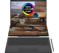 ASUS Zenbook Duo UX8407AA-SN586W Intel Core Ultra X9 378H Hybrid (2-in-1) 35.6 cm (14") Touchscreen 3K 32 GB LPDDR5x-SDRAM 1 TB SSD Wi-Fi 7 (802.11be) Windows 11 Home Grey