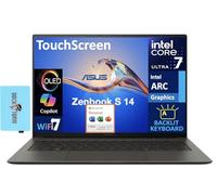 ASUS Zenbook S 14 AI PC Laptop 14.0" Touchscreen OLED 2.8K Display (Intel Ultra 7-258V, 32GB LPDDR5X, 4TB PCIe SSD, Intel Arc, Backlit KB, Win 11 Pro) w/MS 365 Personal, DKZ USB Port Expander