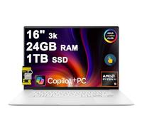 ASUS Zenbook S 16 Laptop 16" 3k OLED 120Hz Touch (100% DCI-P3, 500nits HDR) AMD 10-core Ryzen AI 9 365 (Up to 50 Tops) 24GB RAM 1TB SSD for Creator Business Professional Win11 ICP Hub w/Copilot+ AI