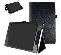 Asus ZenPad Z8s ZT582KL Case,Mama Mouth PU Leather Folio 2-folding Stand Cover with Stylus Holder for 7.9" Asus ZenPad Z8s ZT582KL Android 7.0 Tablet,Black
