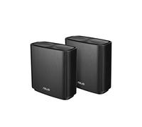 ASUS ZenWiFi AC Whole-Home Tri-Band Mesh System (CT8 2 Pack Charcoal) Coverage up to 5,400 sq.ft, AC3000, WiFi, Life-time Free Network Security and Parental Controls, 4X Gigabit Ports, 3 SSIDs