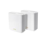 ASUS ZenWiFi AX XT8 (W-2-PK) wireless router Gigabit Ethernet Tri-band (2.4 GHz / 5 GHz / 5 GHz) White