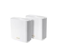 ASUS ZenWiFi Whole-Home Tri-Band Mesh WiFi 6E System (ET8 2PK), Coverage up to 5,500 sq.ft & 6+Rooms, 6600Mbps, New 6GHz Band, AiMesh,Instant Guard