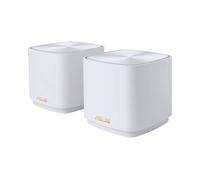 ASUS ZenWiFi XD4 plus (2 pk white) AX1800 Whole-Home Dual-band Mesh WiFi 6 System 2 pack Life-time free network security, parental controls, MU-MIMO support, Traditional QoS