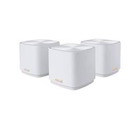ASUS ZenWiFi XD4 plus (3 pk white) AX1800 Whole-Home Dual-band Mesh WiFi 6 System 3 pack Life-time free network security, parental controls, MU-MIMO support, Traditional QoS