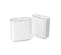 ASUS ZenWiFi XD6 Whole Home Mesh WiFi 6 System (2 Pack White): Coverage up to 500m2 (4+ Rooms), Easy Setup, Free Lifetime Network Security and Parental Controls