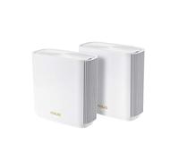 ASUS ZenWiFi XT8 AX6600 Whole-Home Tri-Band Mesh WiFi 6 System (2 Pack), Coverage Up to 5500 sq ft or 510 m or 6+ Rooms, 6.6 Gbps WiFi, 3 SSIDs, 2.5G Port, White