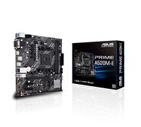 Asustek computer Prime A520M-E AMD A520 (Ryzen AM4) micro ATX motherboard with M.2 support, 1 Gb Ethernet, HDMI/DVI/D-Sub, SATA 6 Gbps, USB 3.2 Gen 2 Type-A