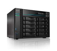 Asustor Brand, Lockerstor 10-bay NAS, Intel ATOM C3538 Quad Core 2.1GHz CPU, 8GB DDR4 RAM, Rack Mount, M.2 NVMe SSD Caching, 10 SATA3 HDD/SSD Drive Bays, Up to 180TB, 2 x 10Gb/s, 2 x 2.5Gb/s