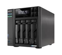 Asustor Lockerstor 4 Gen2+ AS6704T v2 4 Bay NAS Storage, Intel Quad-Core 2.0GHz CPU, Dual 5GbE Ports, 4GB RAM DDR4, 4 M.2 SSD Slots, HDMI, Network Attached Storage (Diskless)