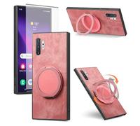 Asuwish Compatible with Samsung Galaxy Note 10 Plus Note10+ 5G Phone Case and Screen Protector With Ring Holder Stand Kickstand Slim Note10 + Notes 10+ Ten Not S10 10Plus Cover for Women Men Rose Gold