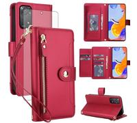 Asuwish Mobile Phone Case for Samsung Galaxy A06 5G Case with Screen Protector RFID Card Slot Foldable Leather Flowers Wallet Stand A 06 4G AO6 64GB SM-A065F A065F/DS Mobile Phone Cases Protective