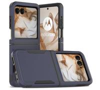Asuwish Phone Case for Motorola Razr 2024/2025 Cover and Cell Accessories Slim Thin Hybrid Rubber Silicone Soft Protective Rugged Dual Layer Moto Razr2024 Razr2025 50/60 5G XT2453V Women Men Navy Blue