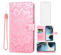Asuwish Phone Case for OnePlus Nord N30 5G/CE 3 Lite Wallet with Tempered Glass Screen Protector and Leather Slim Flip Cover Card Holder Stand Cell OPPO K11x/One Plus 1 1+ N 30/CE3 Women Rose Gold
