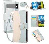 Asuwish Phone Case for Pixel 6A PJLZWLLK US Blue