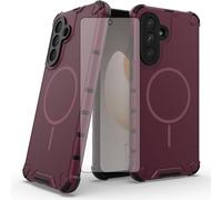 Asuwish Phone Case for Samsung Galaxy A36 5G Magnetic Cover with Tempered Glass Screen Protector and Hybrid Protective Mobile Soft TPU Thin Cell Accessories A 36 36A LTE SM-A366U Women Men Purple