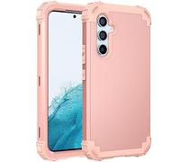 Asuwish Phone Case for Samsung Galaxy A54 5G Hard Cover Shockproof Soft Silicone Bumper Hybrid Three Layer Heavy Duty Grip Rugged Protective Cell Accessories A545G A 54 54A 4G G5 SM-A546U Rose Gold