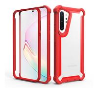 Asuwish Phone Case for Samsung Galaxy Note 10 Plus Note10+ 5G Cover Shockproof Full Body Protective Heavy Duty Hybrid Dual Layer Cell Accessories Note10 + Notes 10+ Ten Not S10 10Plus Women Men Red