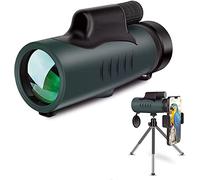 ASVIL 10×42 HD small portable telescope small portable telescope telescope. Portable Waterproof BAK4 Prism with Mobile Phone Holder & Tripod. for Bird Watching,