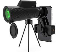 ASVIL 10x42 High Power Waterproof Monocular Compact with Smartphone Adapter and Tripod BAK4 Prism FMC Lens Monocular for Adult Bird Watching, Outdoor Hunting, Trav