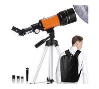 ASVIL Astronomical Telescope for Kids &Adults &Beginners,Refractor Telescope for Astronomy 70Mm Aperture 300Mm with Adjustable Tripod And Phone Adapter Portable Telescope Double the comfort