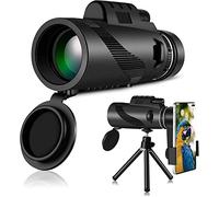 ASVIL Portable 12X50 small portable telescope small portable telescope telescope. High Power with Smartphone Holder & Adjustable Tripod, for Bird Watching Huntin