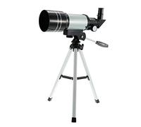 ASVIL Telescope, 70Mm Aperture Telescopes Astronomy for Kids Adult Beginners, Refractor Telescope, 300Mm Focal Length, with 2 Eyepieces, Moon Filter, Barlow Lens, Tripod,Silver