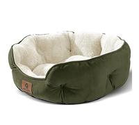 Asvin Small Dog Bed for Small Dogs, Cat Beds for Indoor Cats, Pet Bed for Puppy and Kitty, Extra Soft & Machine Washable with Anti-Slip & Water-Resistant Oxford Bottom, Green, 20 inches