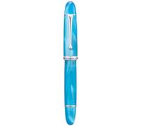 Asvine V800 Fountain Pen - Vacuum Filling System with Large Ink Capacity - Smooth Number 8 Extra Fine Nib with Gift Case and Wrench- Sky Blue