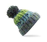 ASVP Shop Corkscrew Cable Knitted Bobble Hat Plain Boys Girls Beanie Warm Winter Pom Wooly Cap (Electric Grey, Junior)