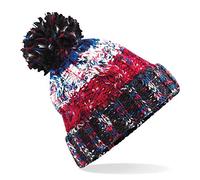 ASVP Shop Corkscrew Cable Knitted Bobble Hat Plain Mens Womens Beanie Warm Winter Pom Wooly Cap (Black Jacks)
