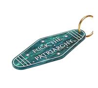 ASVP Shop Fuck The Patriarchy Feminist Keychain, Motel Keychain, Retro Keychain, Women Empowerment
