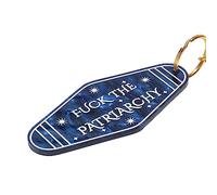 ASVP Shop Fuck The Patriarchy Feminist Keychain, Motel Keychain, Retro Keychain, Women Empowerment