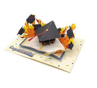 ASVP Shop Graduation Hat 3D Pop-Up Card - Perfect for Graduates, Congratulations, Graduation Ceremony, Graduation Cap, Educational Milestone, Scholarly Success