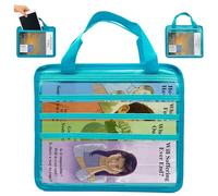 ASVP Shop Jehovah's Witness Ministry Organizer Bag - Magazine & Tract Holder for Field Service, JW Gifts, & Witnessing Essentials (Aqua)