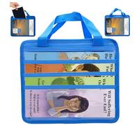 ASVP Shop Jehovah's Witness Ministry Organizer Bag - Magazine & Tract Holder for Field Service, JW Gifts, & Witnessing Essentials (Blue)
