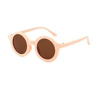 ASVP Shop Kids Girls Boys Children Cute Round Retro Sunglasses Shades (Light Pink)