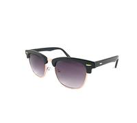 ASVP Shop® Kids Girls Boys Children Horn Rimmed Classic Mirror Sunglasses Shades (Black Gold)