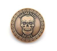 ASVP Shop Memento Mori Coin - Stoic Coin - Marcus Aurelius Challenge Coin - Philosophy Daily Stoic - Worry Coin Meditation
