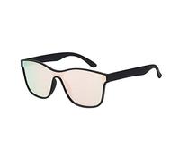ASVP Shop® Mens Womens Classic Mirror Sunglasses Vintage Retro (Matt Black/Pink Mirror)