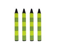 ASVP Shop Striped Jumbo Black Crayons - For Your Steve Josh Handy Dandy Notebooks (Green Striped - Pack of 4)