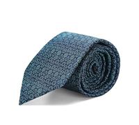 ASVP Shop Stylish Polyhedral Dice Necktie - Dice Tie - D&D Dungeon Master's Gift - DnD Accessory, Green/Navy, One size