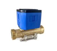 ASW-1 Ultrasonic Liquid Flow Meter, RS485/USART Small Diameter DN15-40mm Threaded Connection Copper Pipe Smart Watermeter Liquid Flowmeter(DN40)