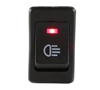 ASW-17D LED Rocker Switch ON-OFF 2-Position 4-Pin 12V 35A For Fog Lamps Work Lamps Light Bars Off-Road Vehicles Boats Trucks SUVs Industrial Applications(Red)