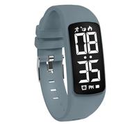 aswan watch Children's Digital Watch with Stopwatch, Pedometer, Distance and Calories without App, Calendar, Alarm Clock, Fitness Tracker Watch for Girls and Boys with Silicone Strap, 09-Rock-A,