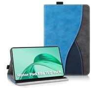 AsWant Case for Honor Pad X8a 11 Inch Tablet - Ultra Thin Business Tricolour Tablet with Wallet and Stand Function Protective Case Compatible with Honor Pad X8a Case (Blue)